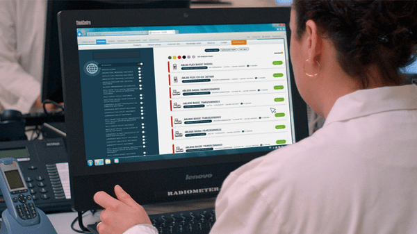 Radiometer - 데이터 보고서 및 원격 지원을 제공하는 POC IT